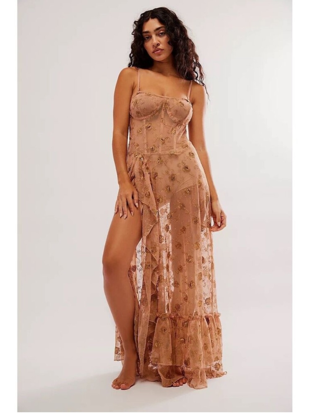 Free People Want To Know You Embellished Sequin Maxi Dress